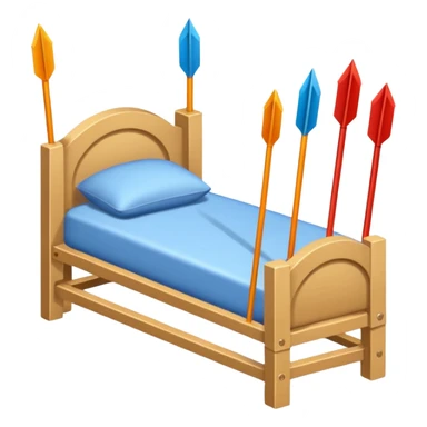 create a cot made up of arrows sticker