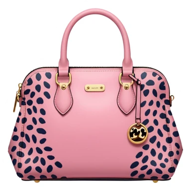 Pink leopard bag sticker