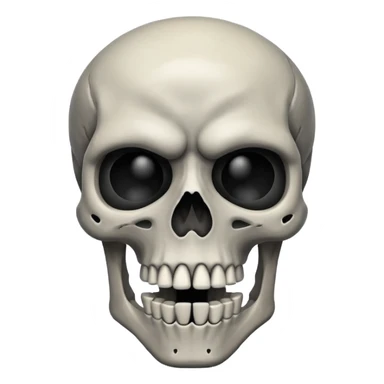 A skeleton mixed with anger sticker