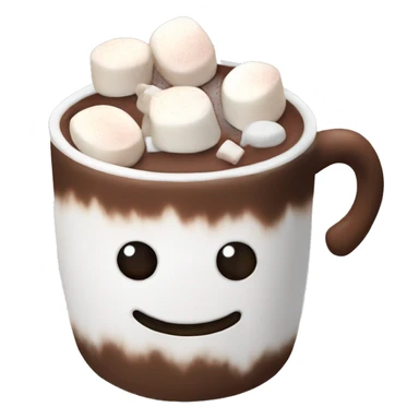 Hot chocolate with marshmallows Christmas  sticker