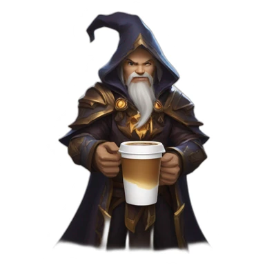diablo immortal wizard needs coffee sticker
