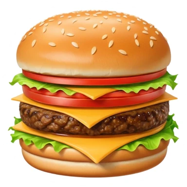 McDonald's burger sticker