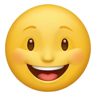 laughing face emoji, classic style sticker