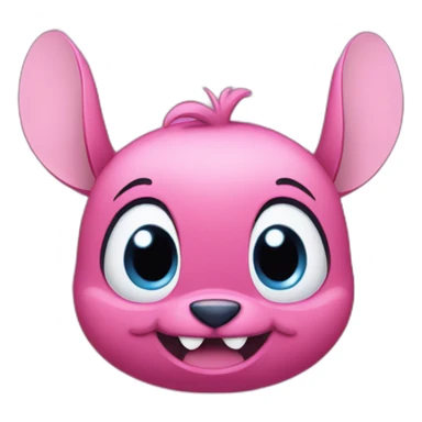 Stitch's pink friend sticker