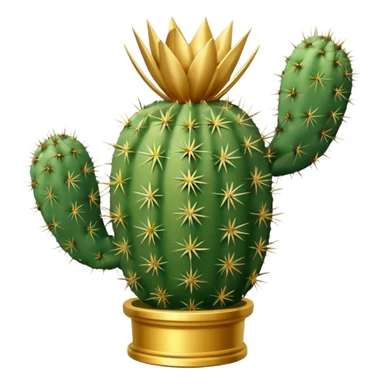 golf trophy cactus sticker