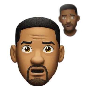 will smith angry behind is newspaper sticker