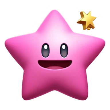 Kirby Mario star sticker
