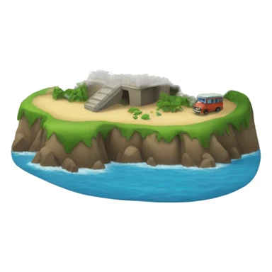 island with school sticker