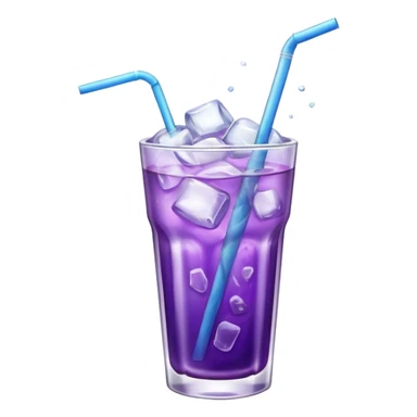 Purple drink with ice sticker