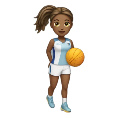 Joueuse de volley sticker