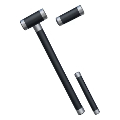 two police batons sticker