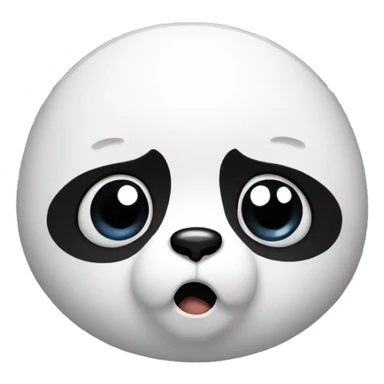 Stunned panda sticker