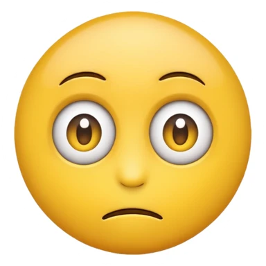 Emoji face with the eyes looking to the side  sticker