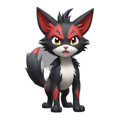  Kawaii Edgy Cool Beautiful Torracat-Zoroark full body sticker