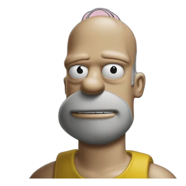 Homer Simpsons drip sticker