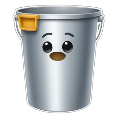 half full bucket sloshes sticker