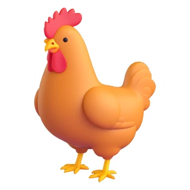 a chicken sticker