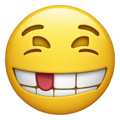 Smiley face laughing a little  sticker