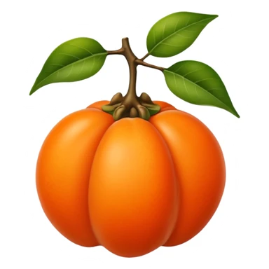 persimmon fruit simple sticker