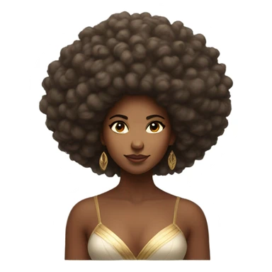 Goddess with an Afro  sticker