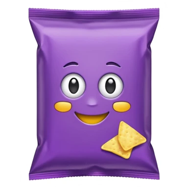 purple pacaged chip without writing sticker