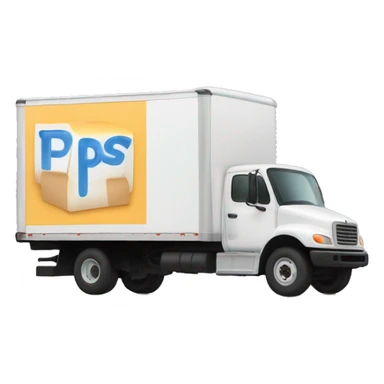 Box truck with “PGS” on the side sticker