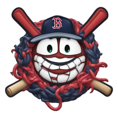 Logo lettre B équipe Boston Red sox sticker