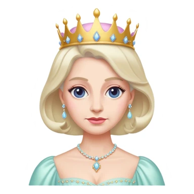 pastel british queen sticker