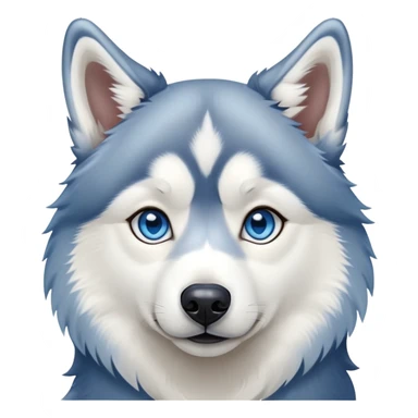 Husky siberian blue eyes love  sticker