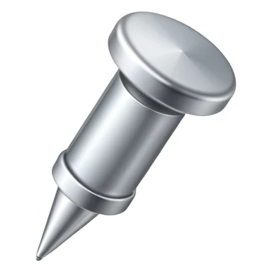 silver push pin sticker
