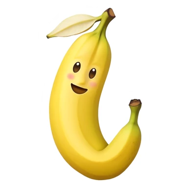 banana with banana head sticker