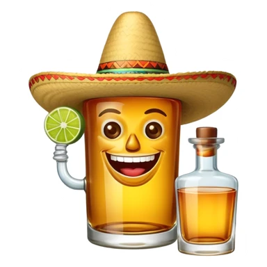 laughing tequila bottle sticker