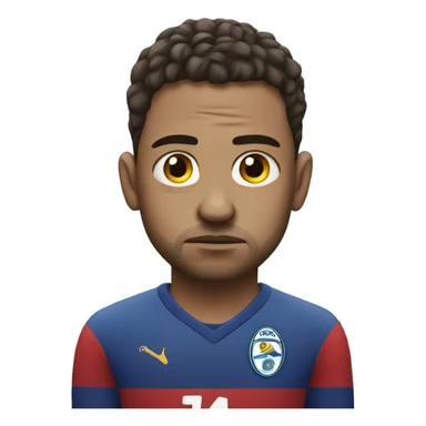 Footballer looking sad sticker