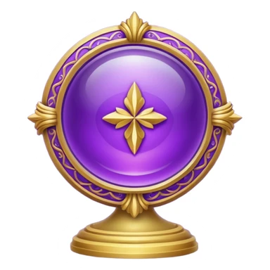 mystical object purple and gold sticker