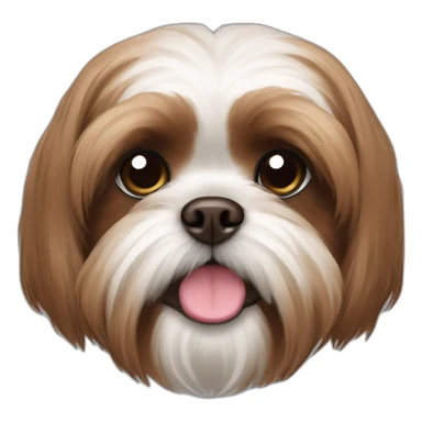 Brown Shih-tzu sticker