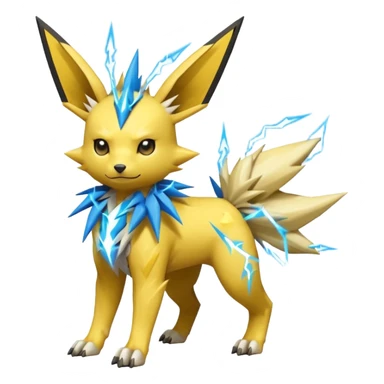 Jolteon-Electrike-Zeraora-Fakémon-hybrid-creature (full body)  sticker