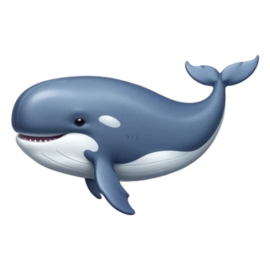 Big fat whale sticker