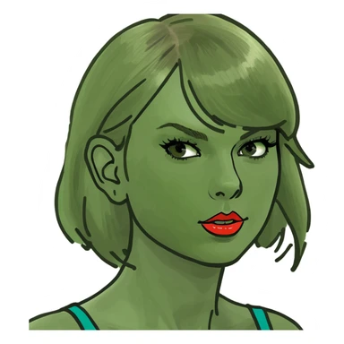 Bald Taylor swift sticker