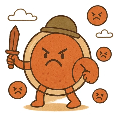 Angry armored cells sticker