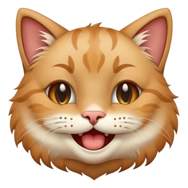 A happy cat where the cat is both smiling and crying sticker