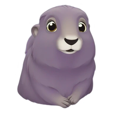 purple marmot sticker