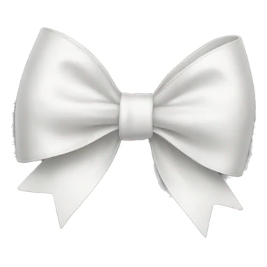White bow sticker