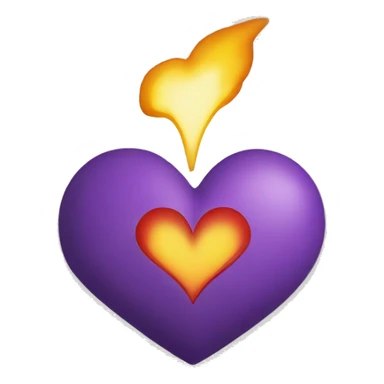 Corazón con rayo por dentro  sticker