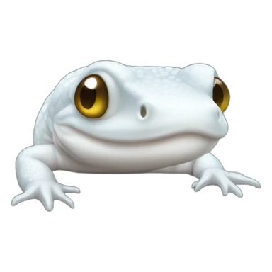White salamander sticker