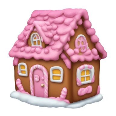 Pink gingerbread house  sticker