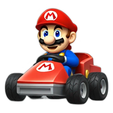 super mario gocart sticker