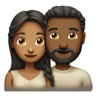 Woman and his husband love  sticker