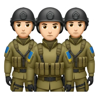 Ukrainian intelligance agency warrior men company group team sticker