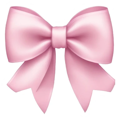 light pink ribbon bow sticker