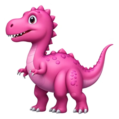 Pink dinosaur  sticker